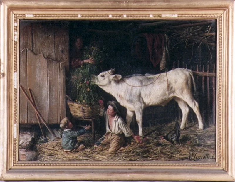 Valerio Laccetti - scena campestre con figure, Museo di Capodimonte, Napoli